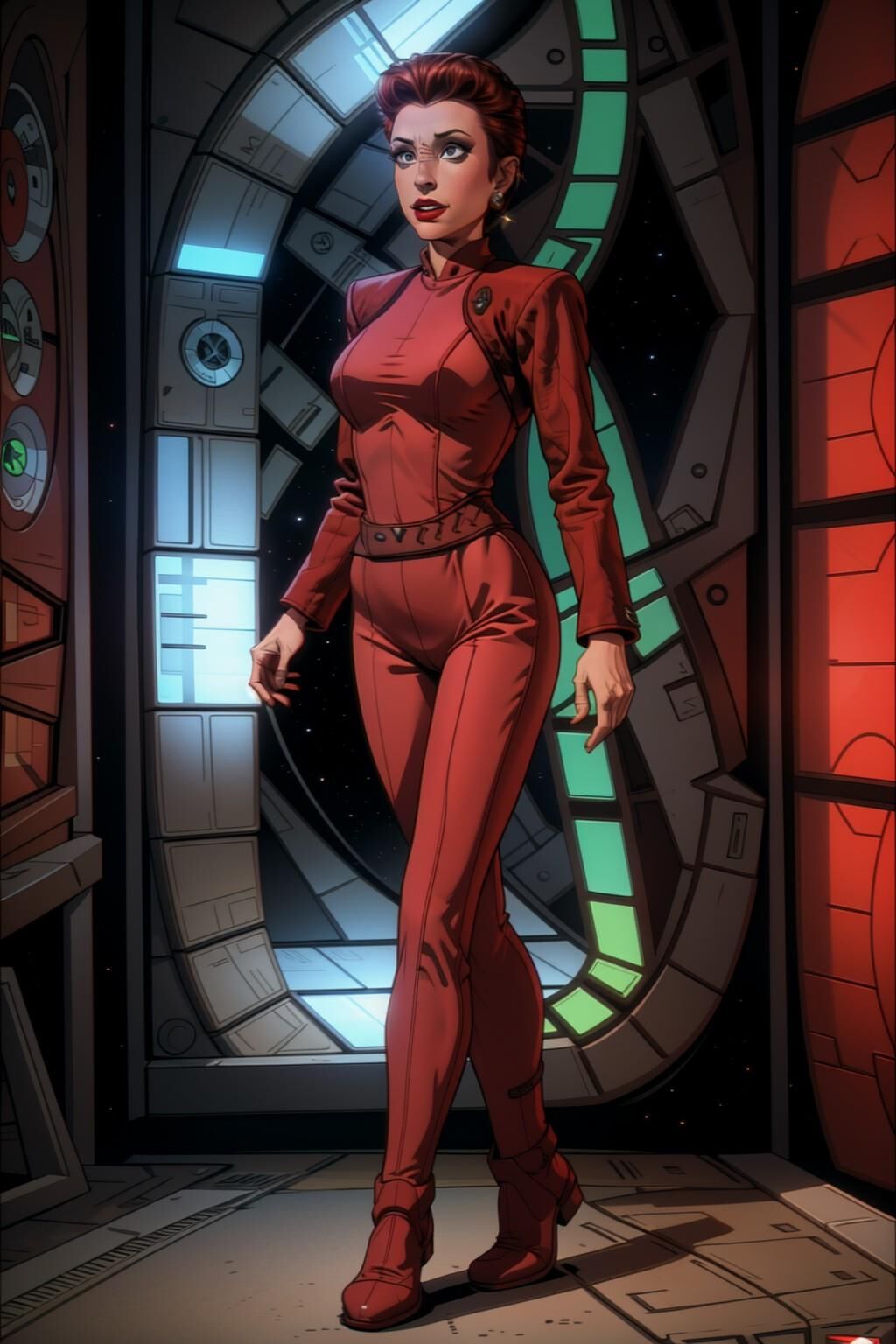 Major Kira Nerys Nana Visitor AI artwork