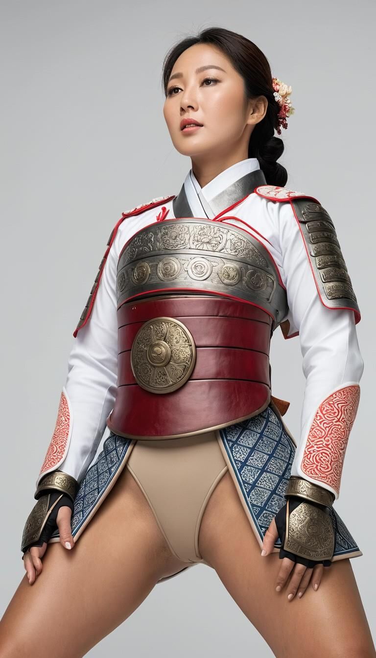 AI Koreanischer feudaler 2 Hanbok, sortiert