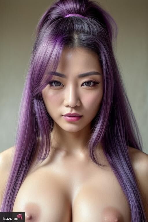 Asian babe adora roxo