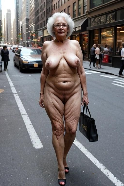 Americana desnuda en Nueva York AI