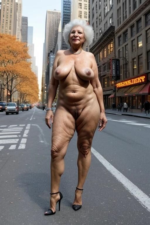 Americana desnuda en Nueva York AI