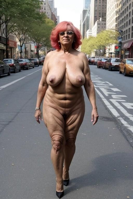 Americana desnuda en Nueva York AI