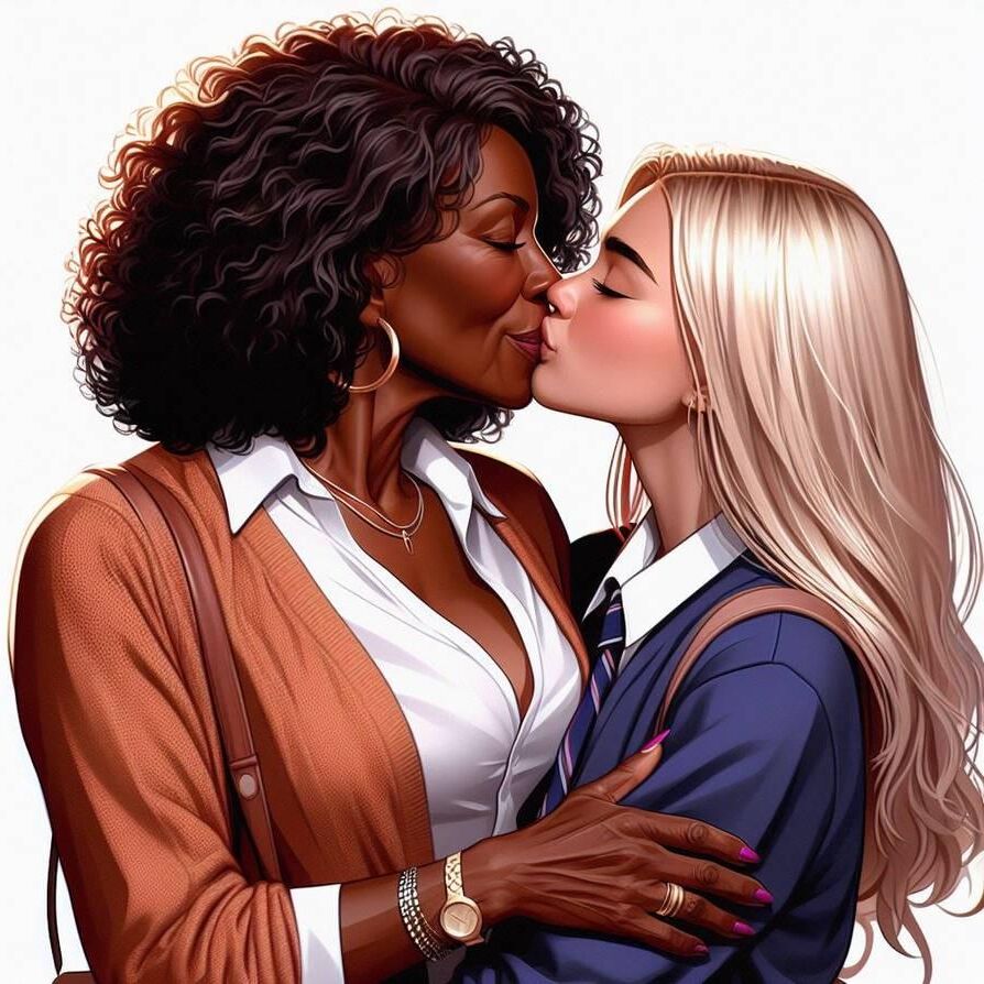 Interracial lesbian ''ApplePiex76 Creations''