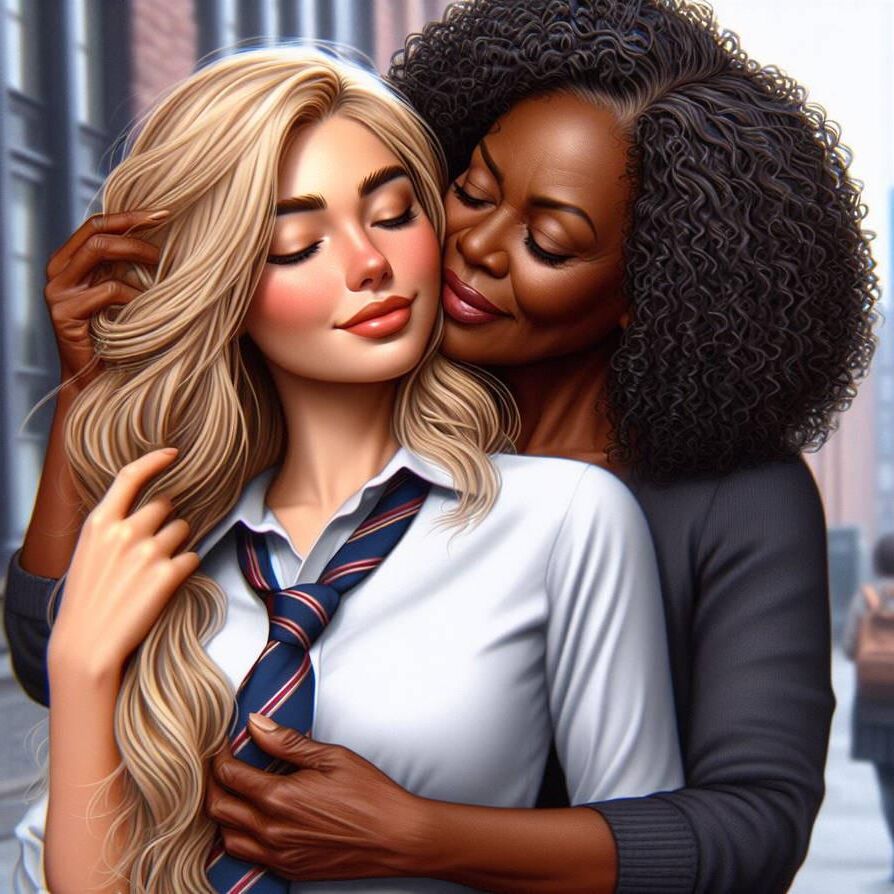 Interracial lesbian ''ApplePiex76 Creations''