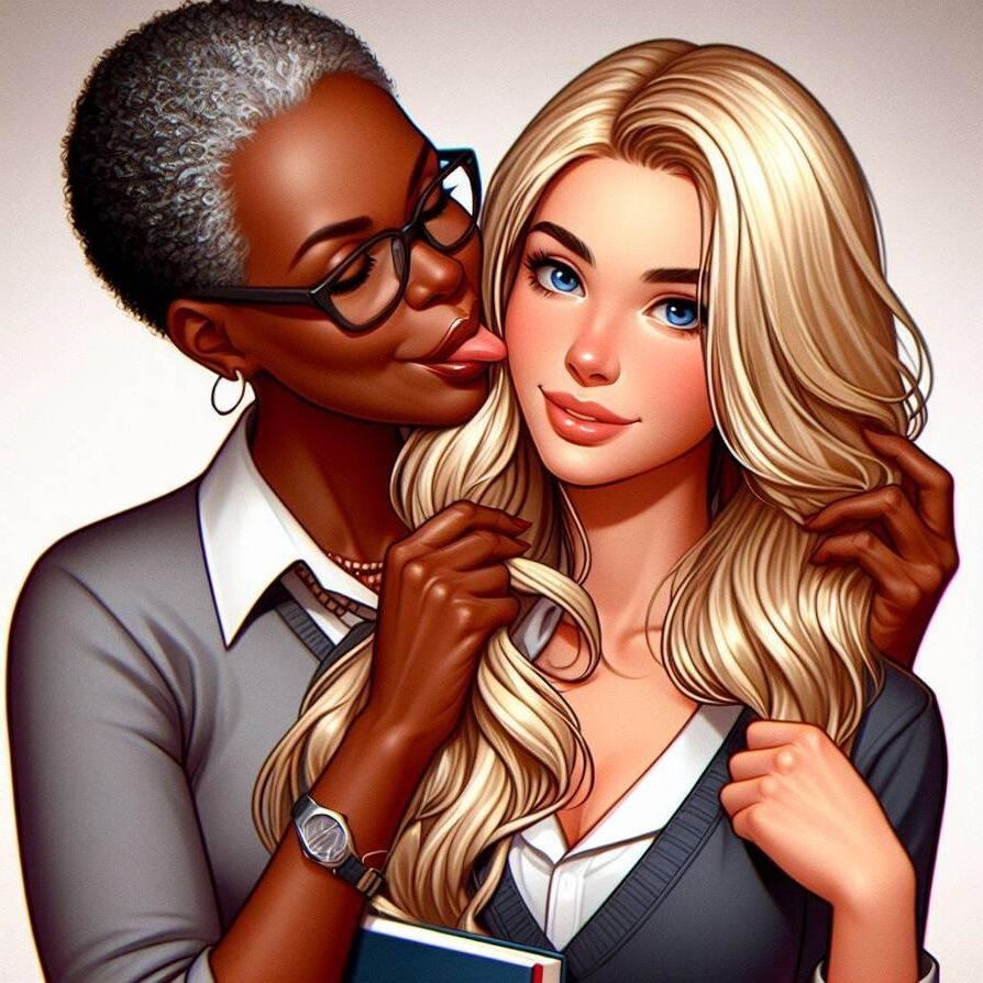 Interracial lesbian ''ApplePiex76 Creations''