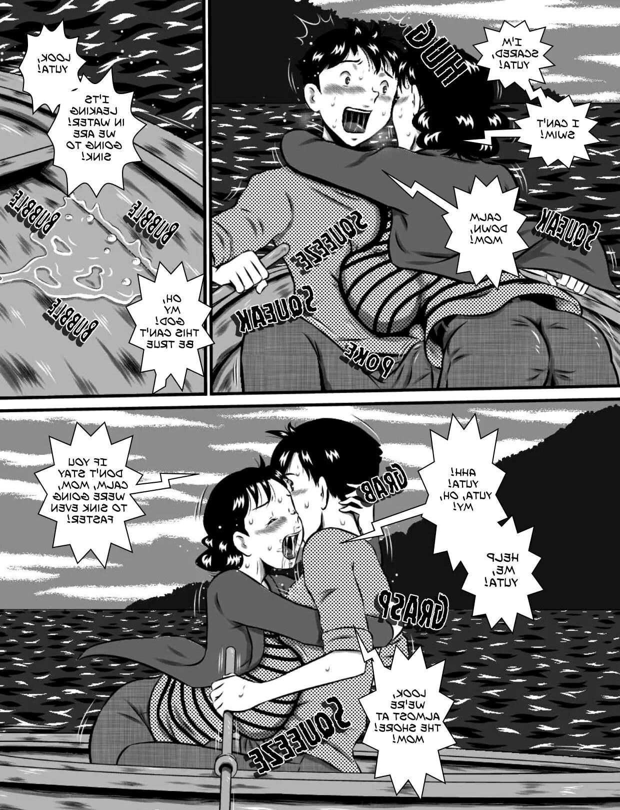 Cómics de incesto: madre e hijo japoneses solos en la isla 🏝