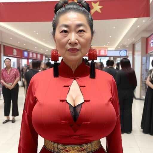 Greeter de massage dans un centre commercial asiatique généré par Ai