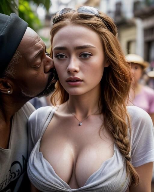 AI interracial Promi-Tourist Kuba interracial