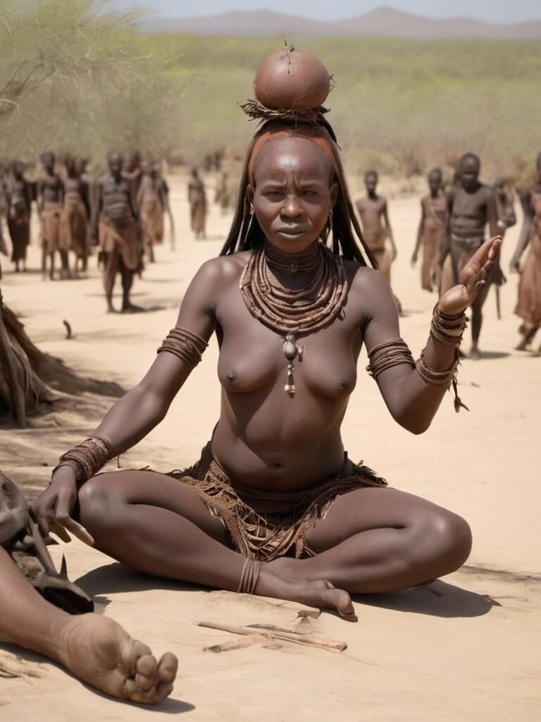 Mulher africana da tribo Himba