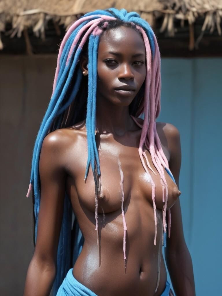 Belezas africanas com dreadlocks