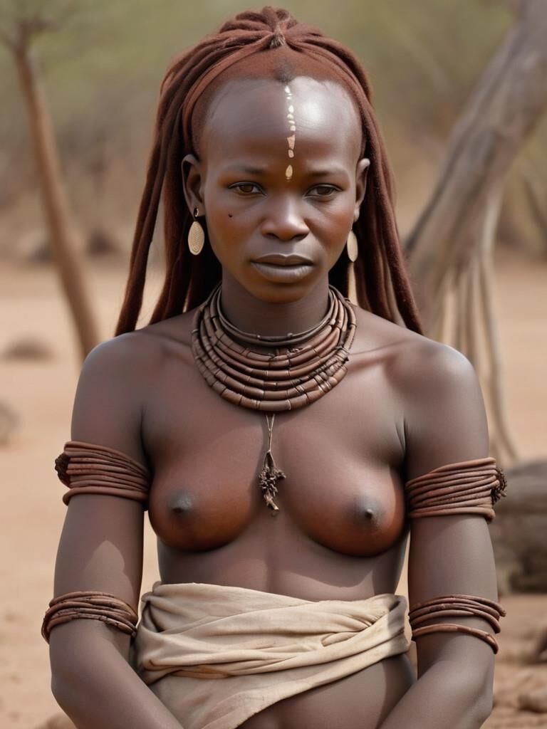 Mulher africana da tribo Himba