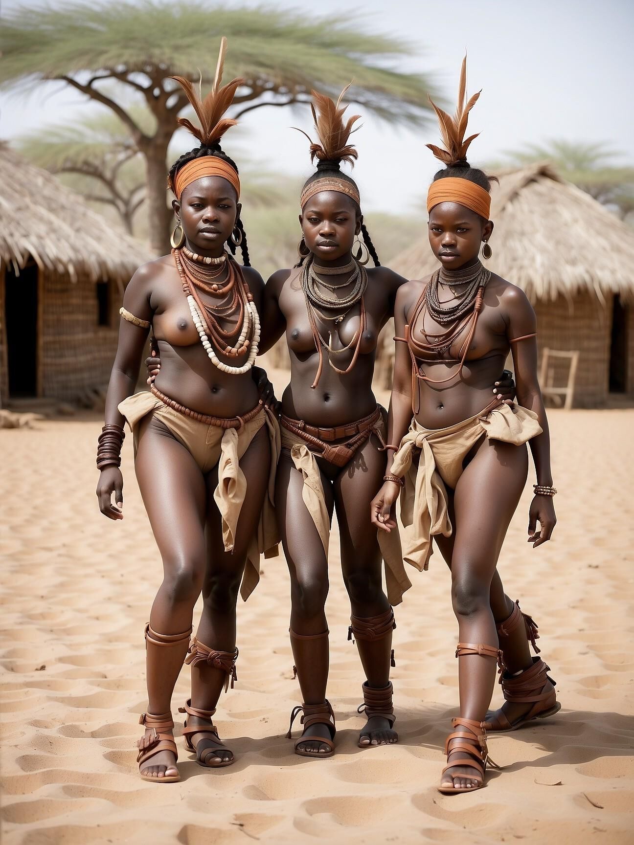 Mulher africana da tribo Himba