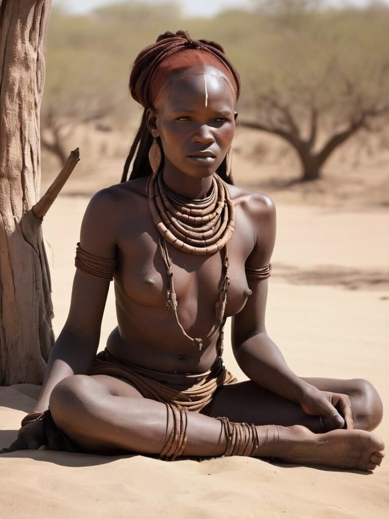 Mulher africana da tribo Himba