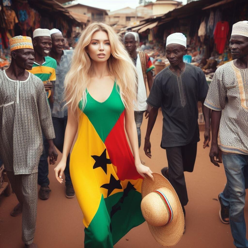 Blondes interraciales chaudes de la BBC aimant les marchés africains AI