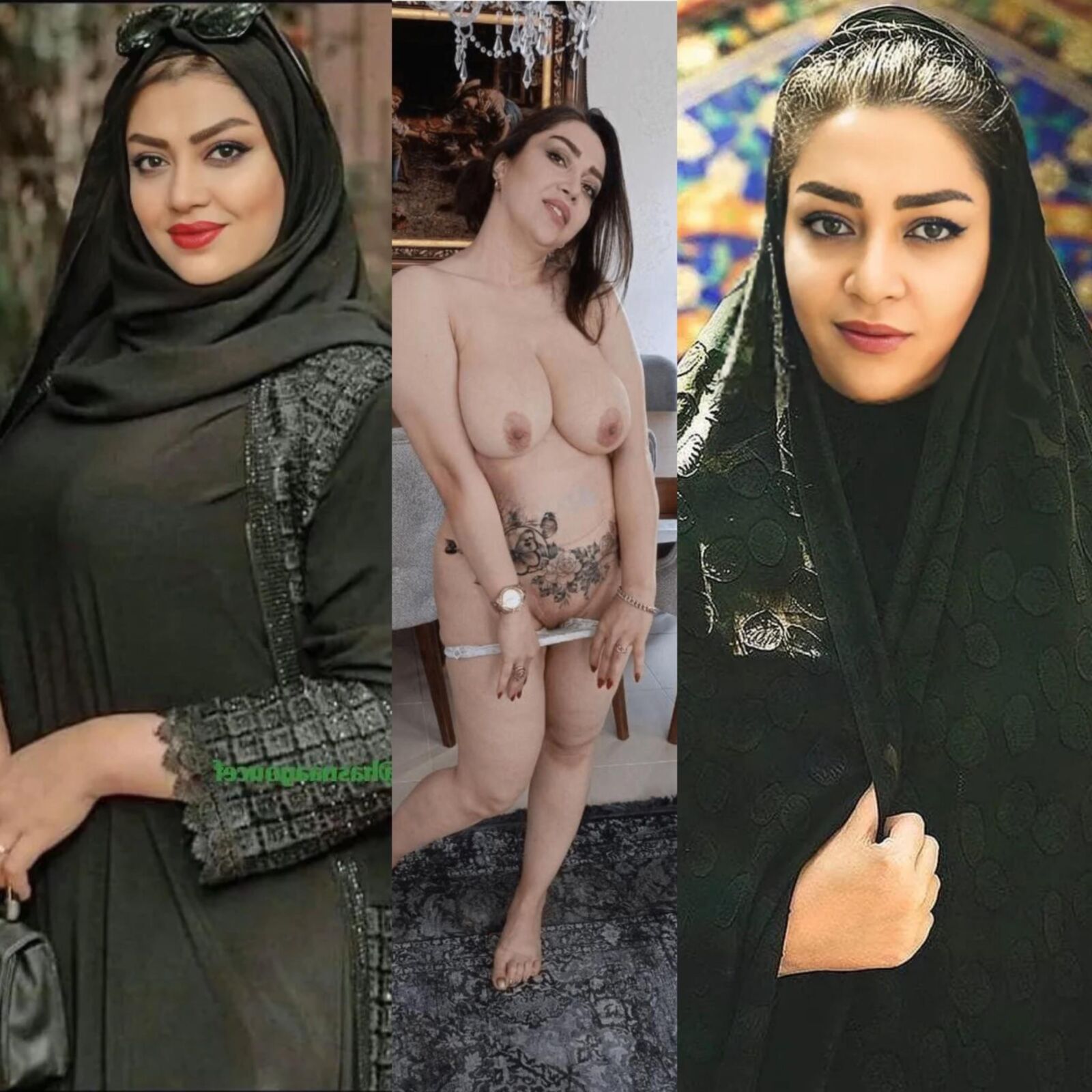 Putas iraníes hijabi expuestas