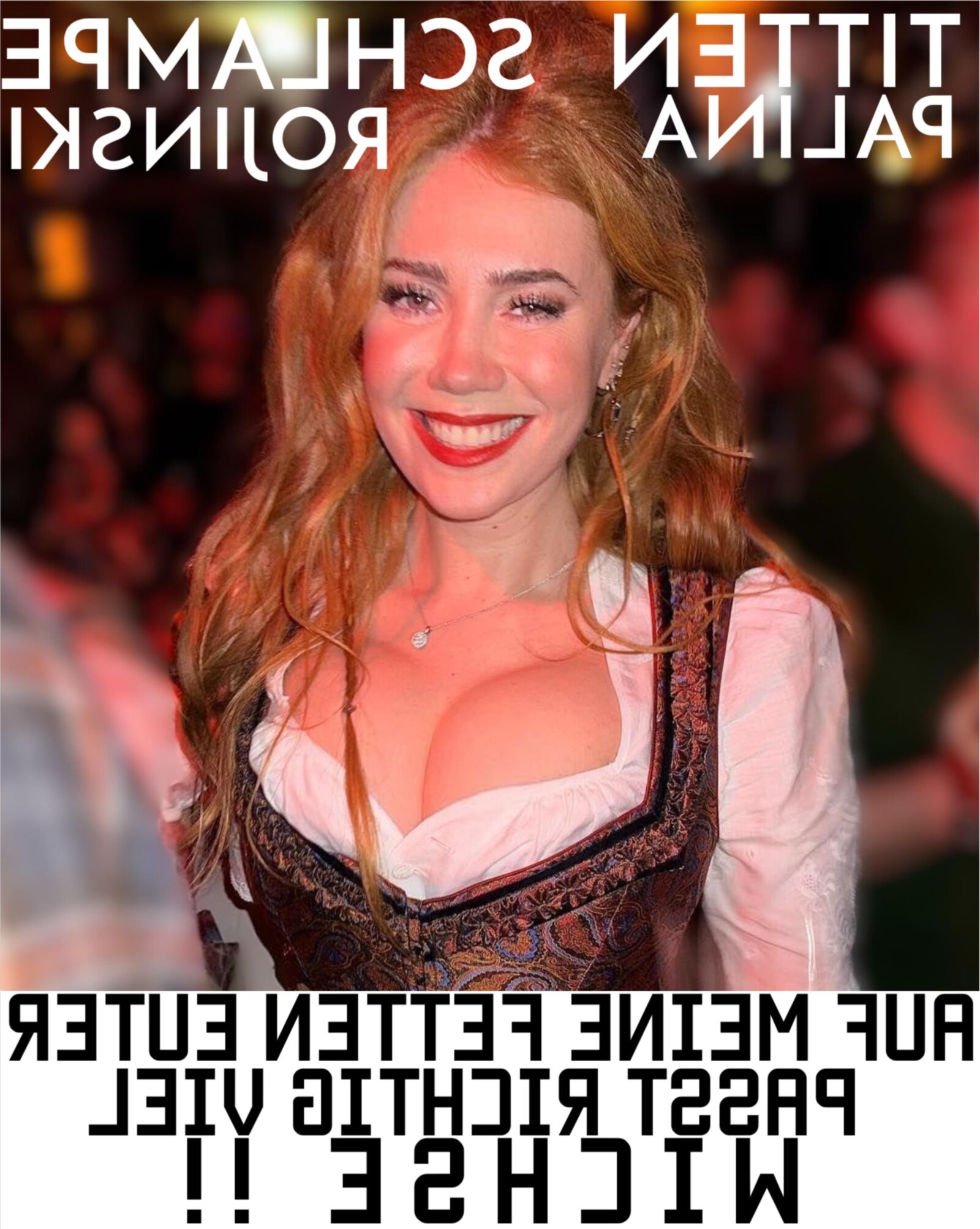 Titten Schlampe Palina Rojinski, Euter Sau/German Tit Slut 