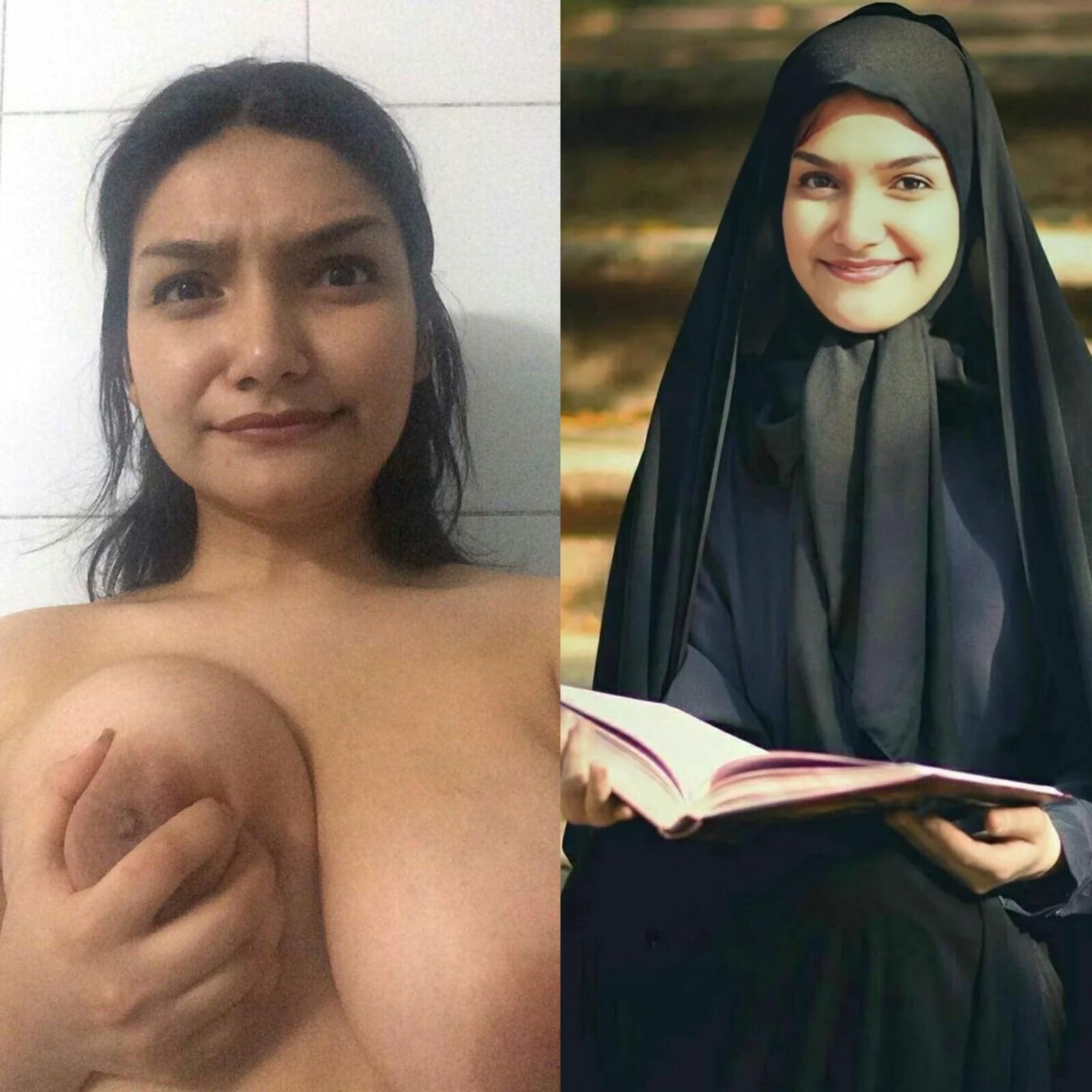 Putas iraníes hijabi expuestas