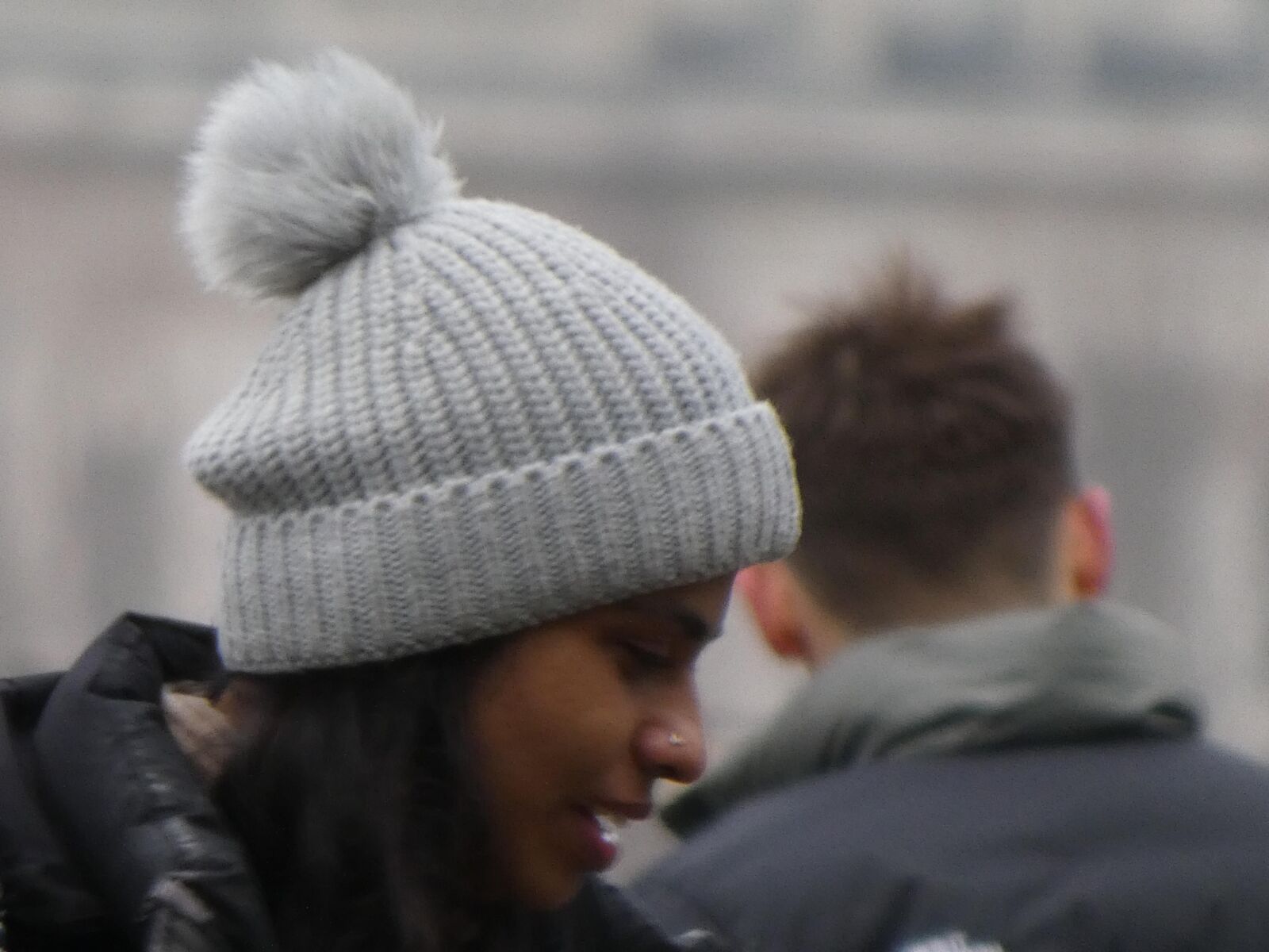 Indian girl white Bobble