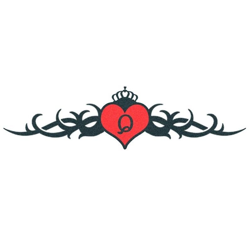 Logotipos de fetiche de reina de espadas / cornudos