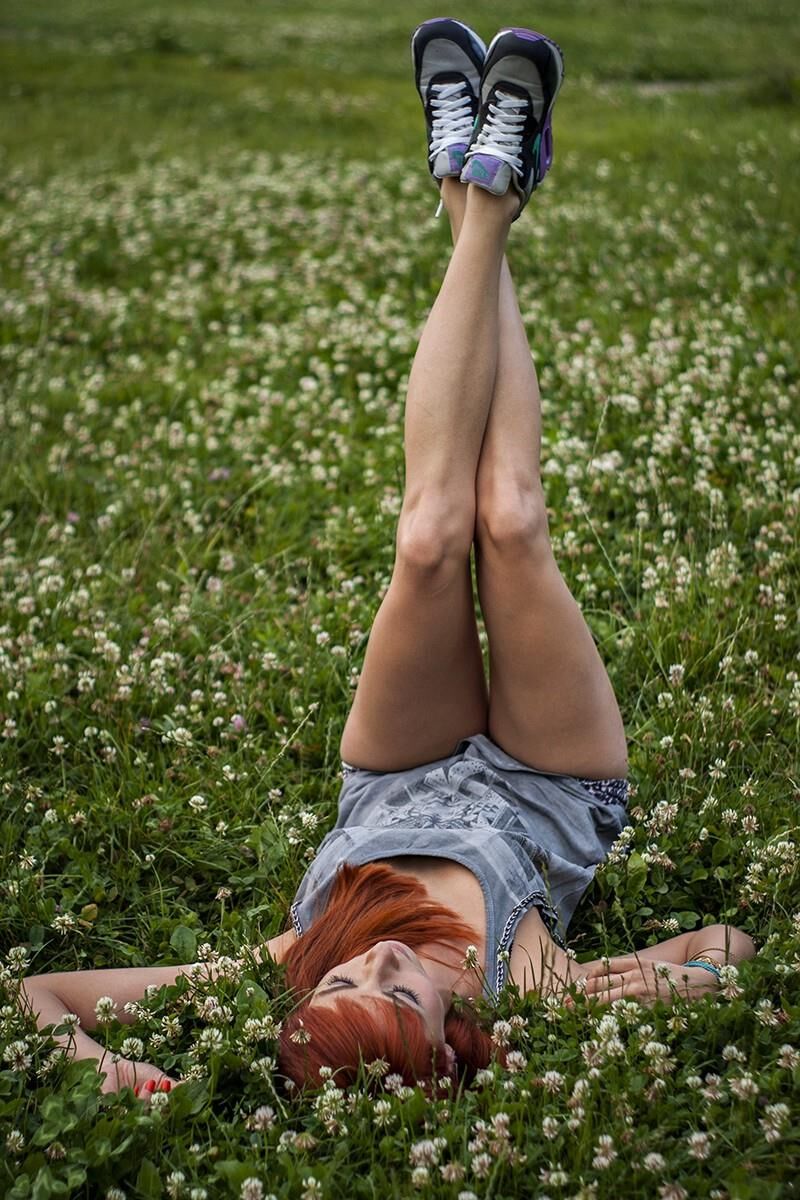 Redhead in Air Max