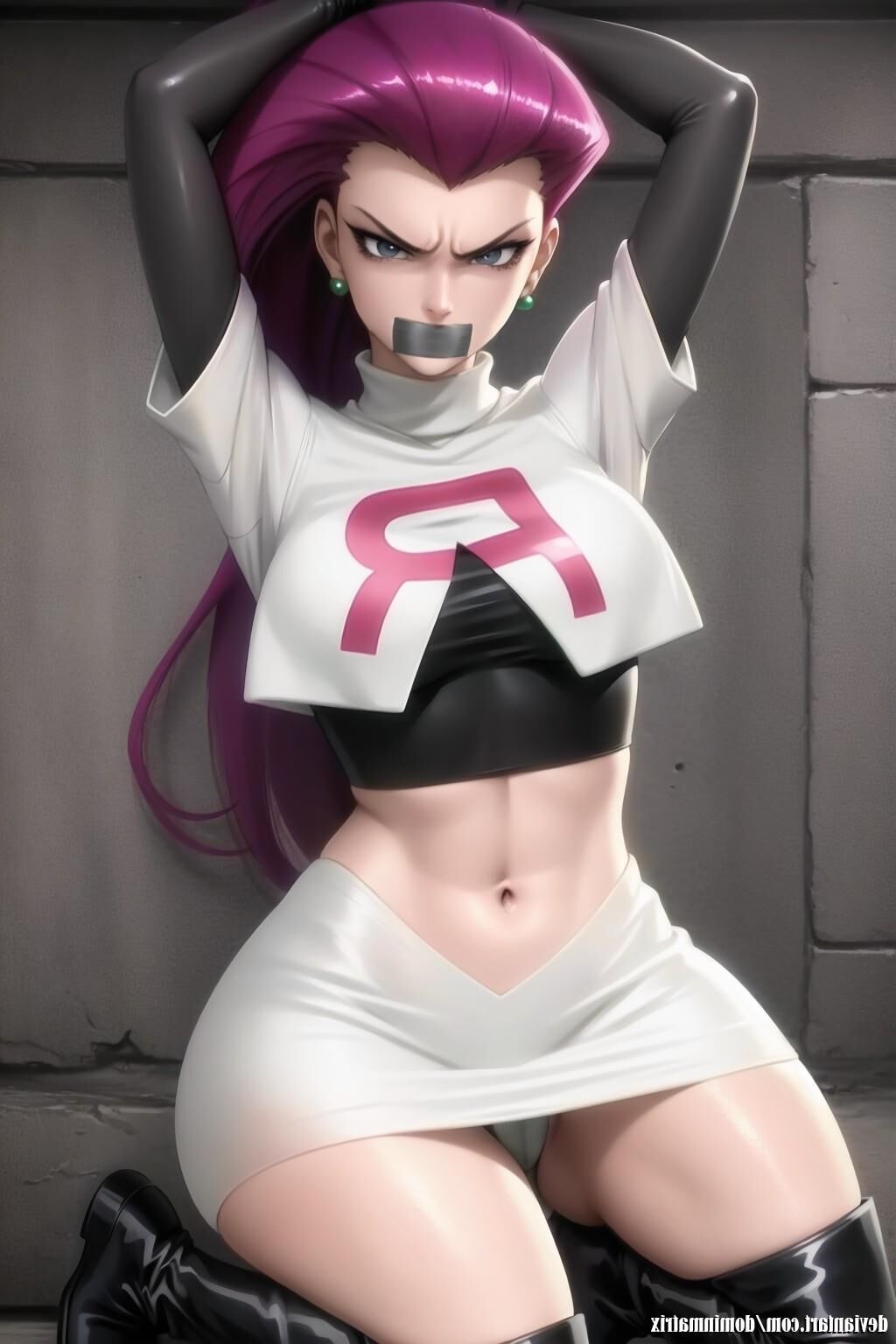 Pokémon Team Rocket Jessie bondage hentai