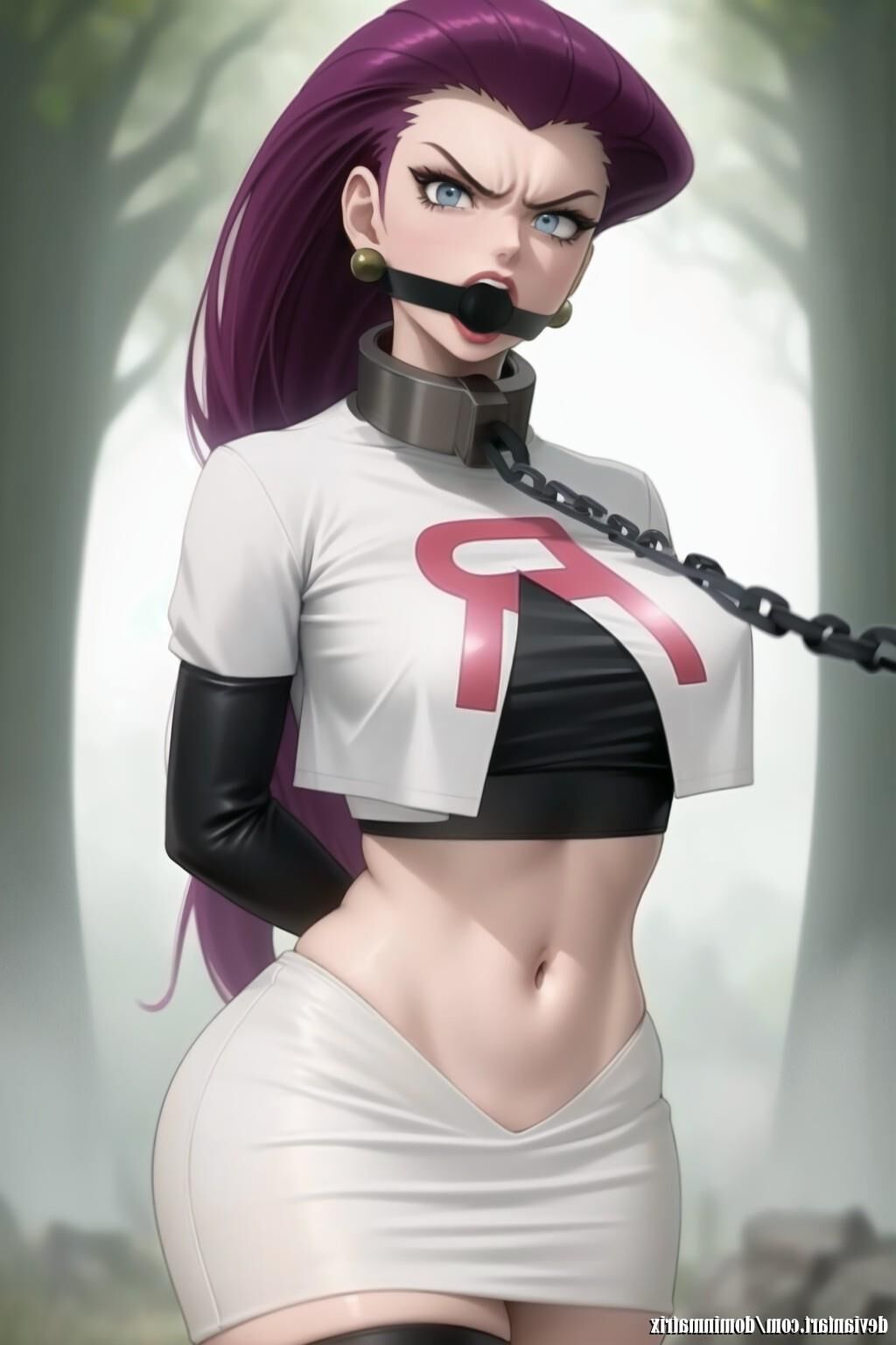 Pokémon Team Rocket Jessie bondage hentai