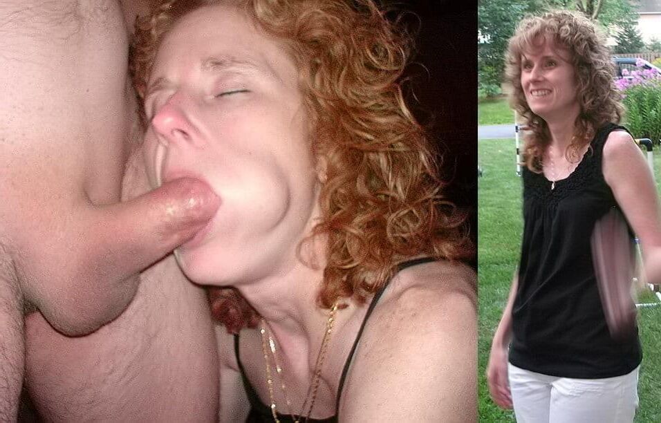 Redhead webslut before/after