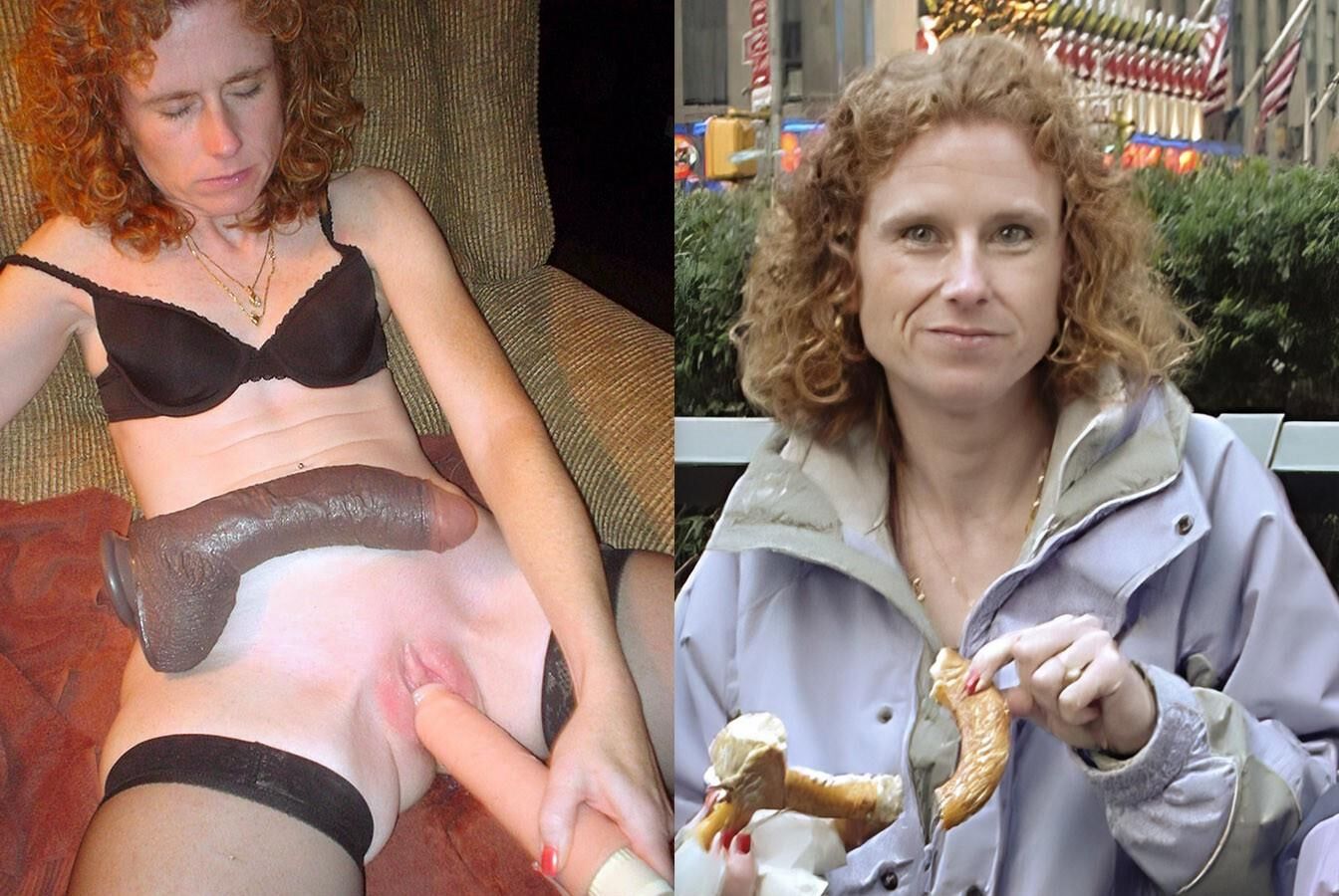 Redhead webslut before/after