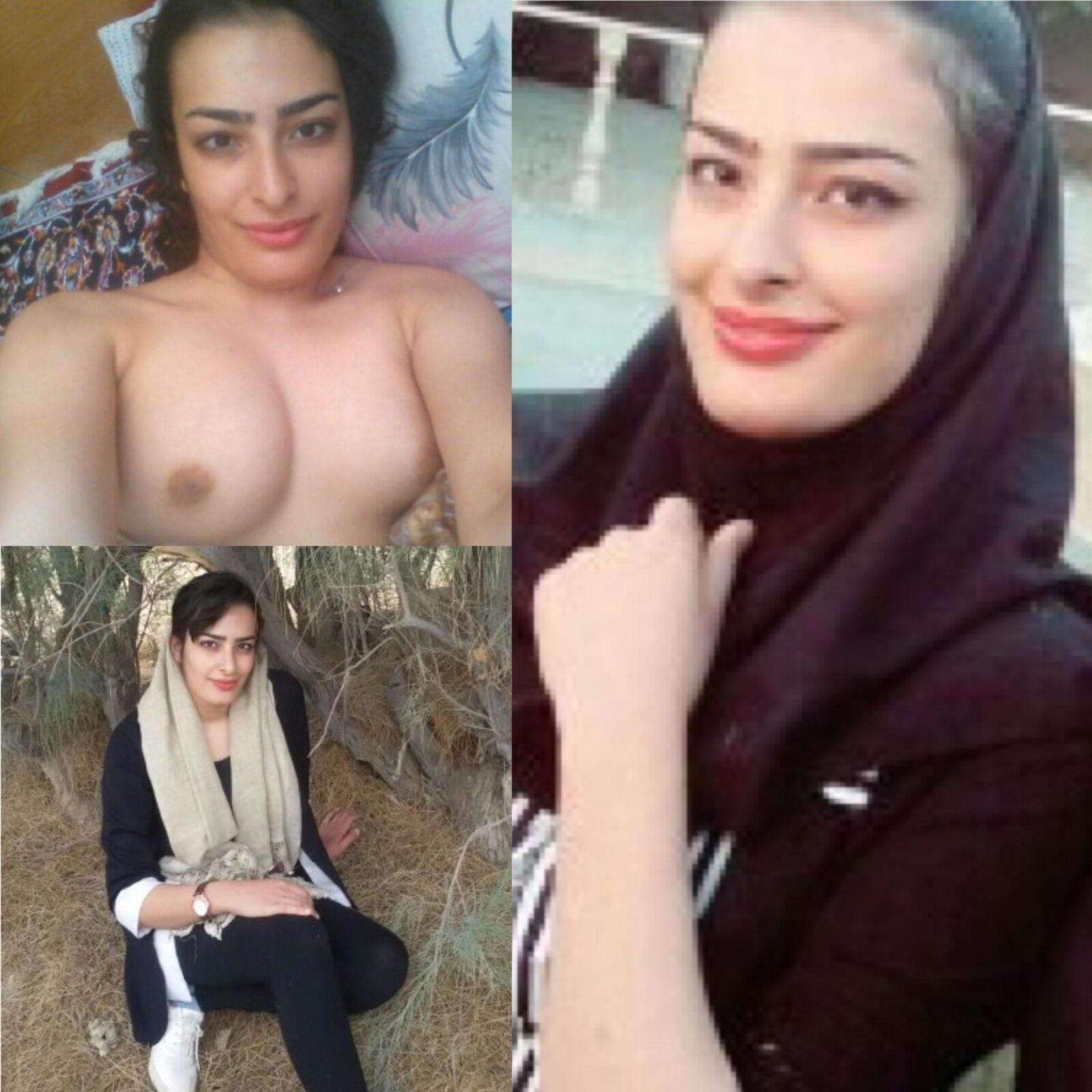 Pute iranienne hijabi exposée