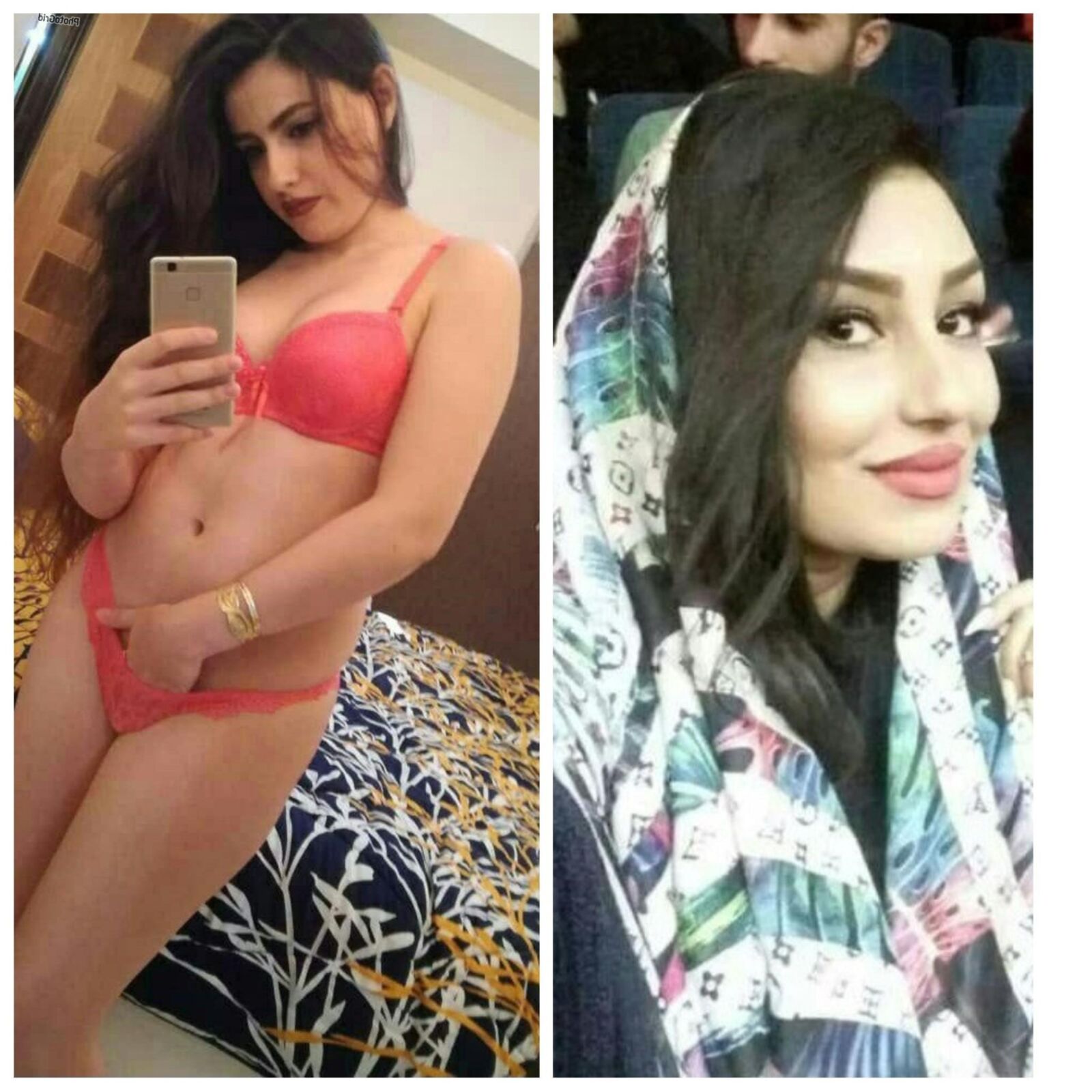 Pute iranienne hijabi exposée