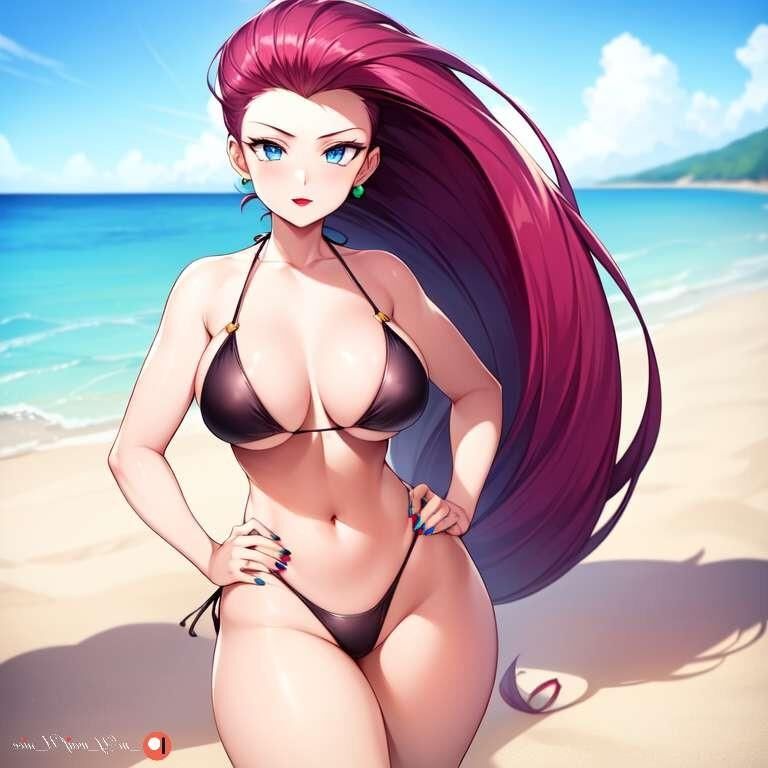 Pokemon Jessie Art no desnuda pero sexy