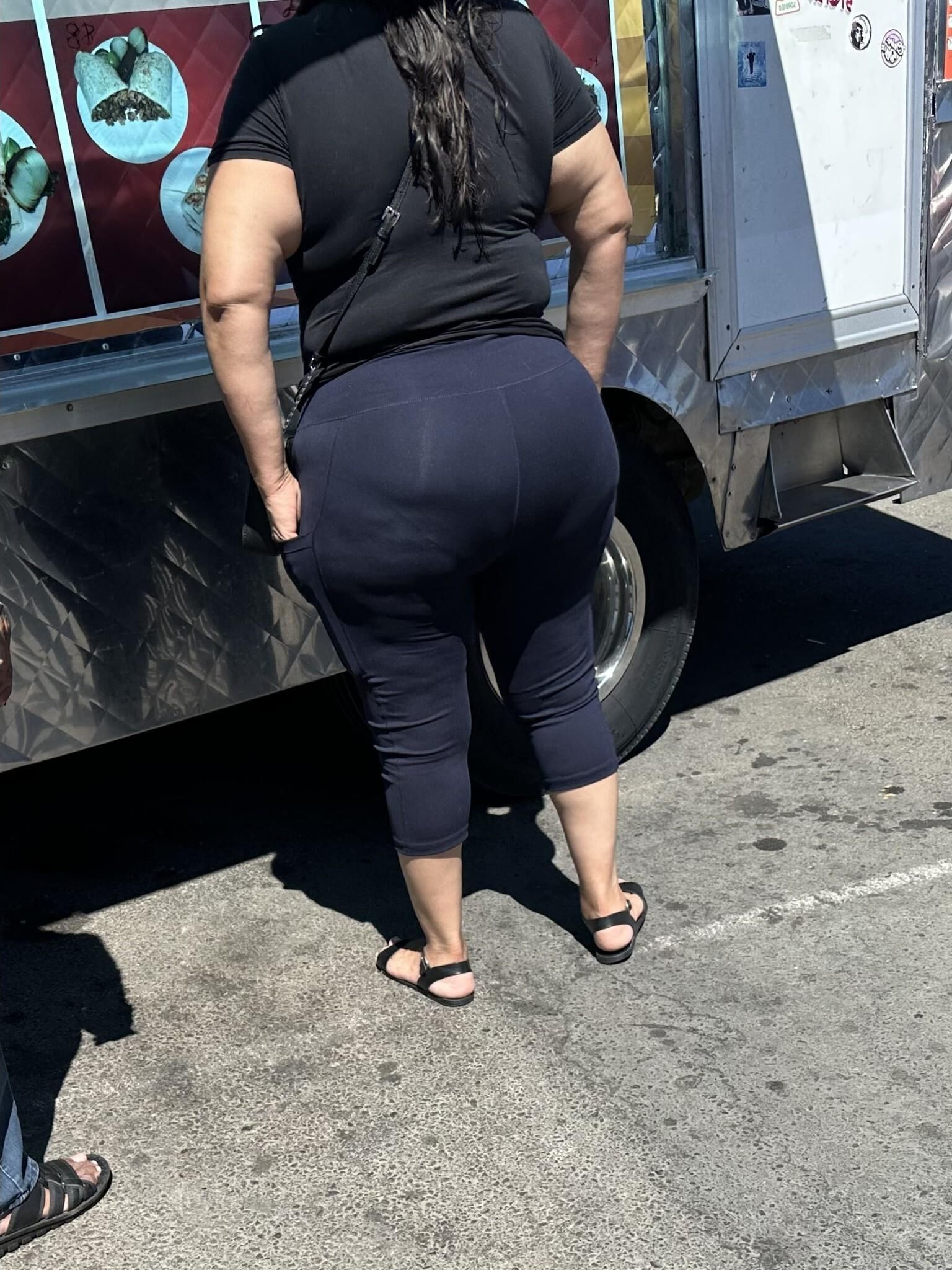 Candid Big BBW Latina Ass