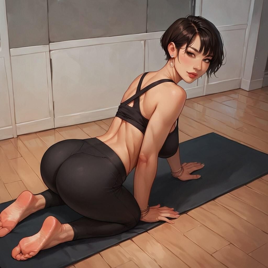 AI Asian Yoga Milf