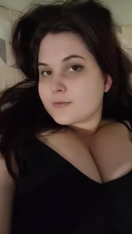 Chubby BBW Brunette Slut from South America Showing Her Fat Body