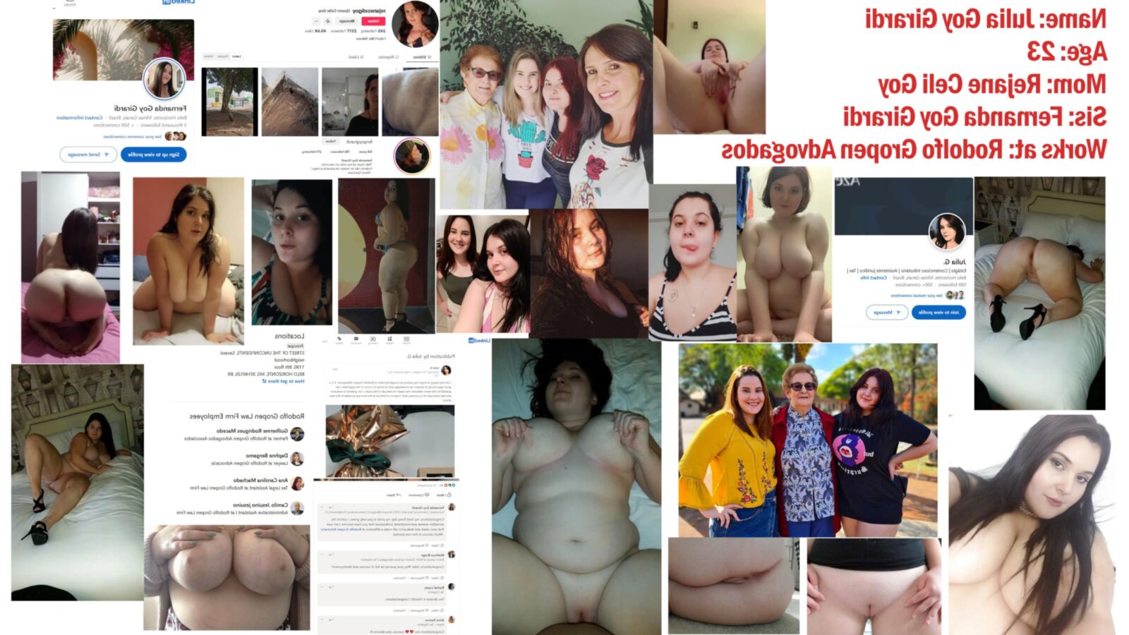 Chubby BBW Brunette Slut from South America Showing Her Fat Body