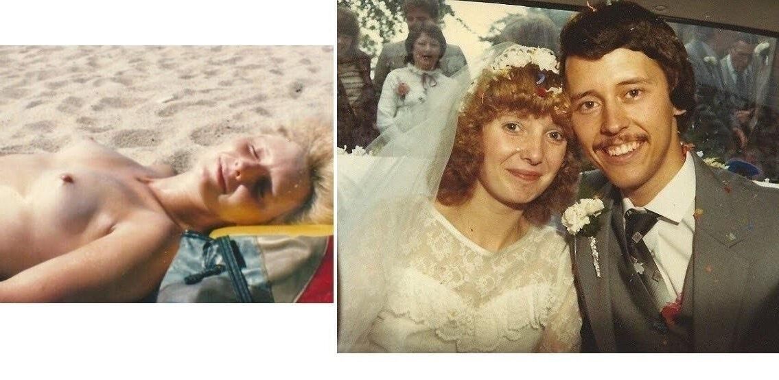 Novia de jengibre envuelta y desbordada