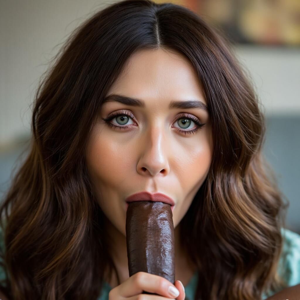 Elizabeth Olsen chupando la BBC