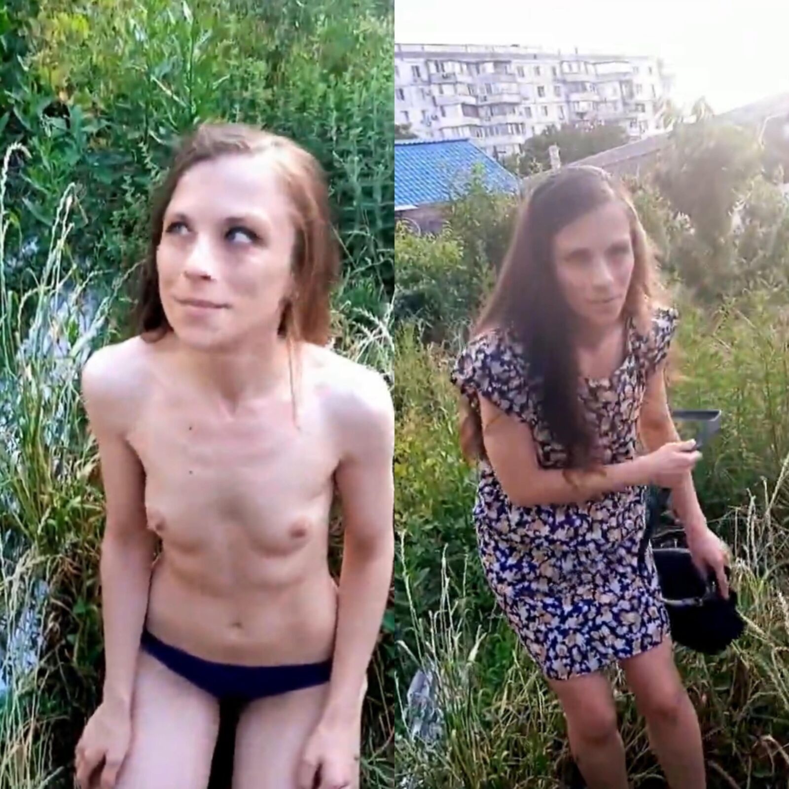 ロシアからの服を着た服を着た女の子