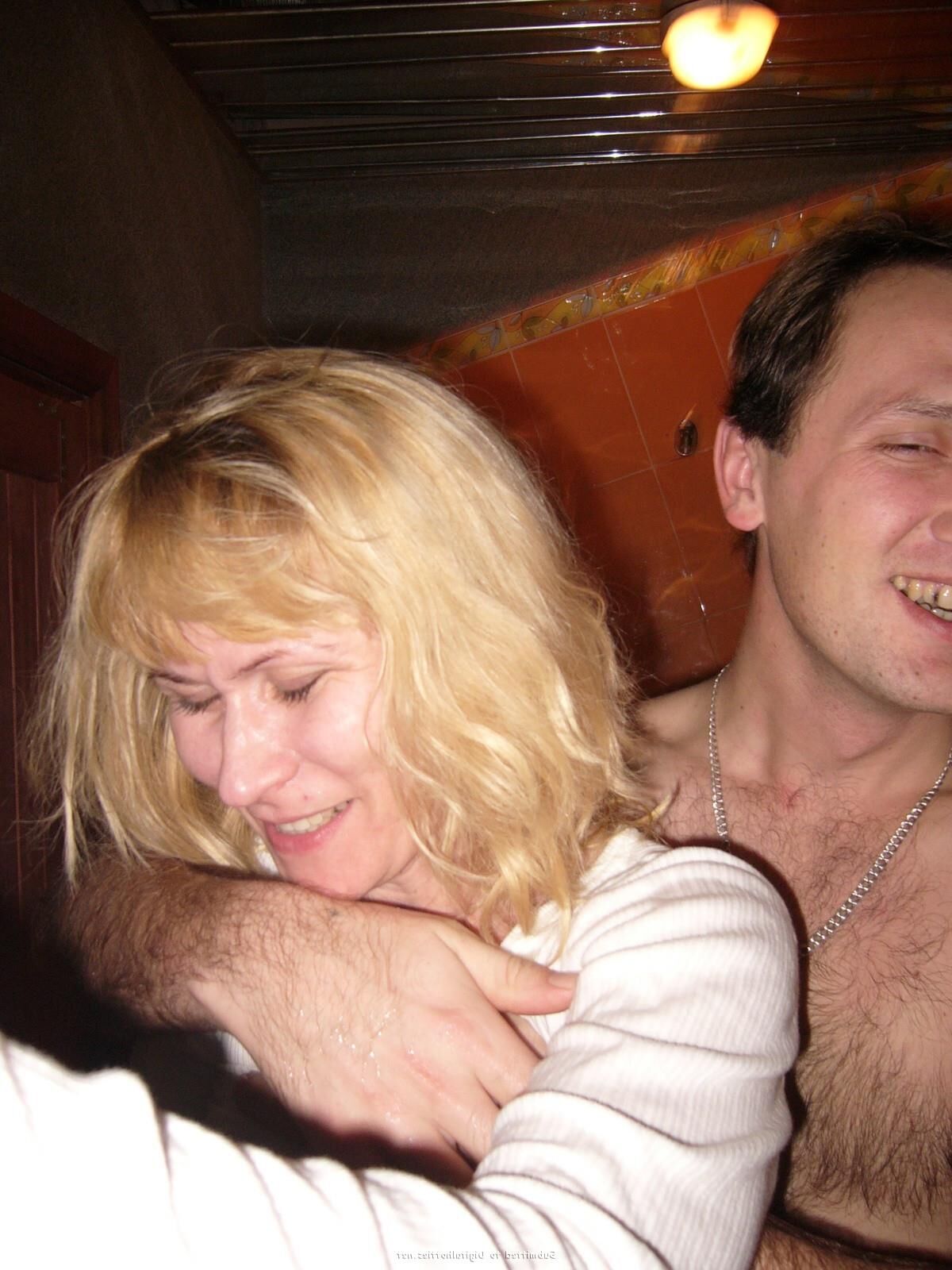 Russische Partei Sex in der Sauna