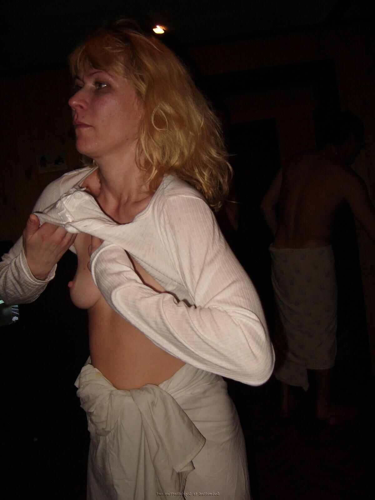 Russische Partei Sex in der Sauna
