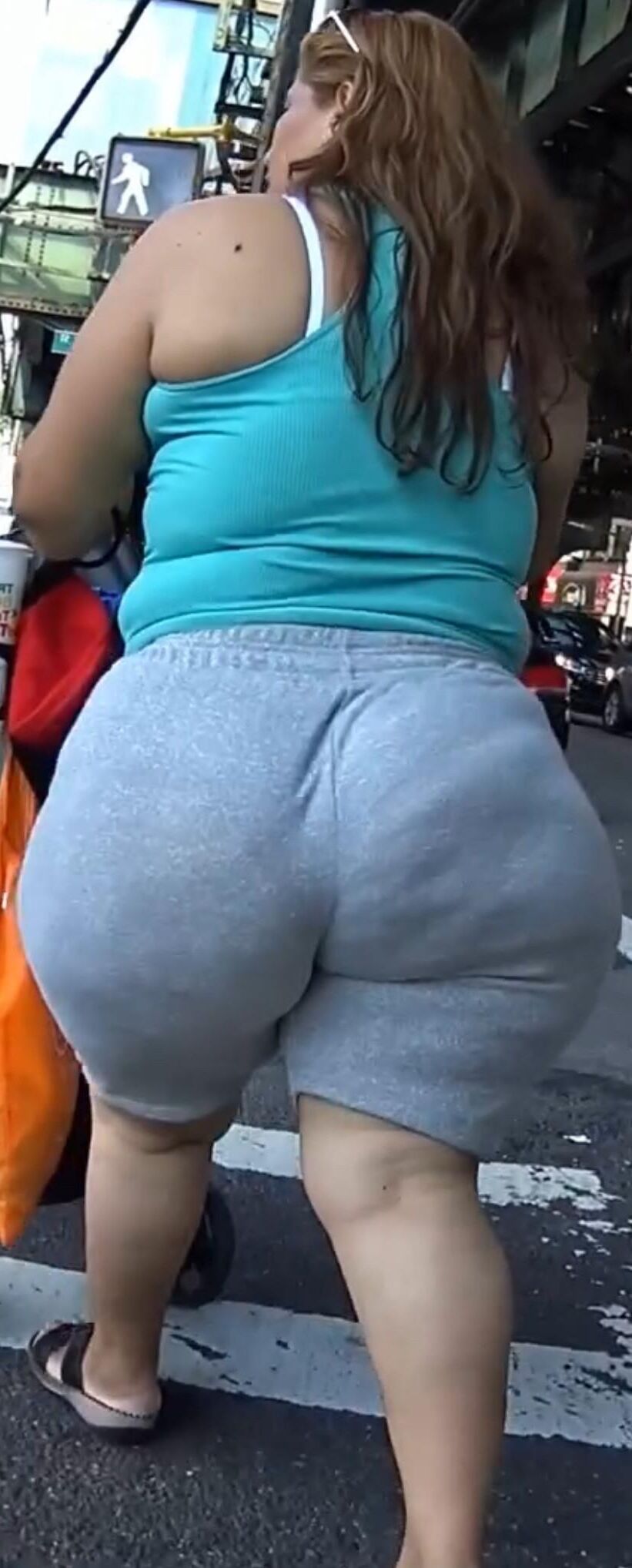 Épais bbw milf latina avec fatass et candide VPL