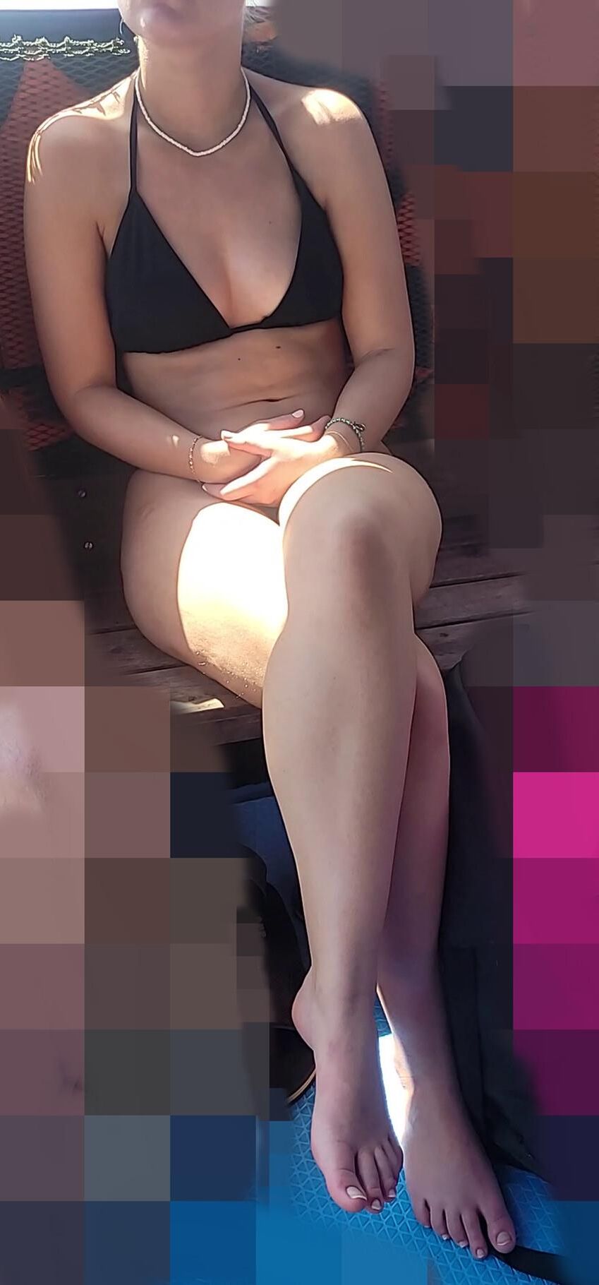 Beach Candid Upskirt shots of Latino Beauty with big tight ass
