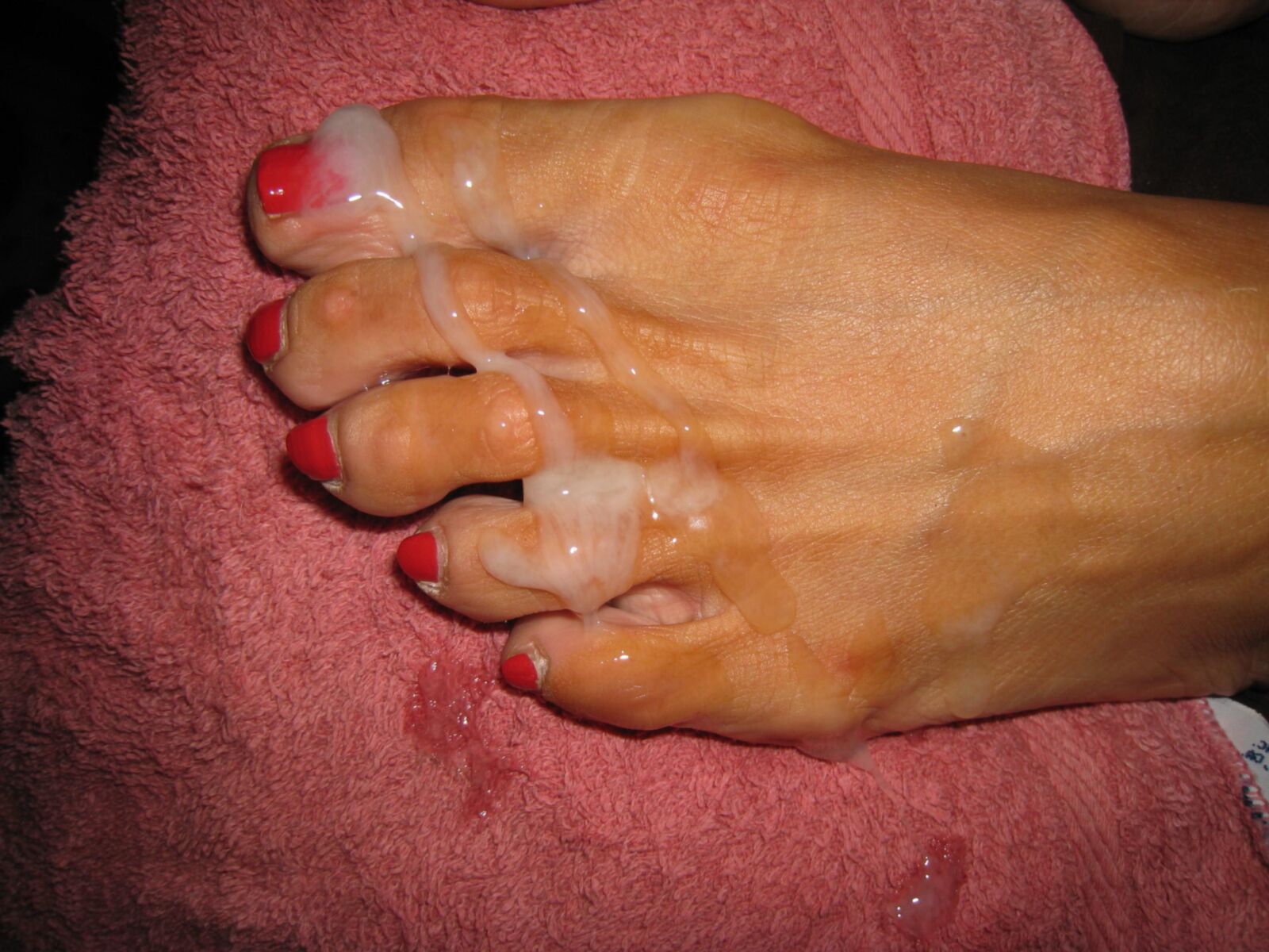 Korean Friend's Cute Feet and Hairy Pussy
