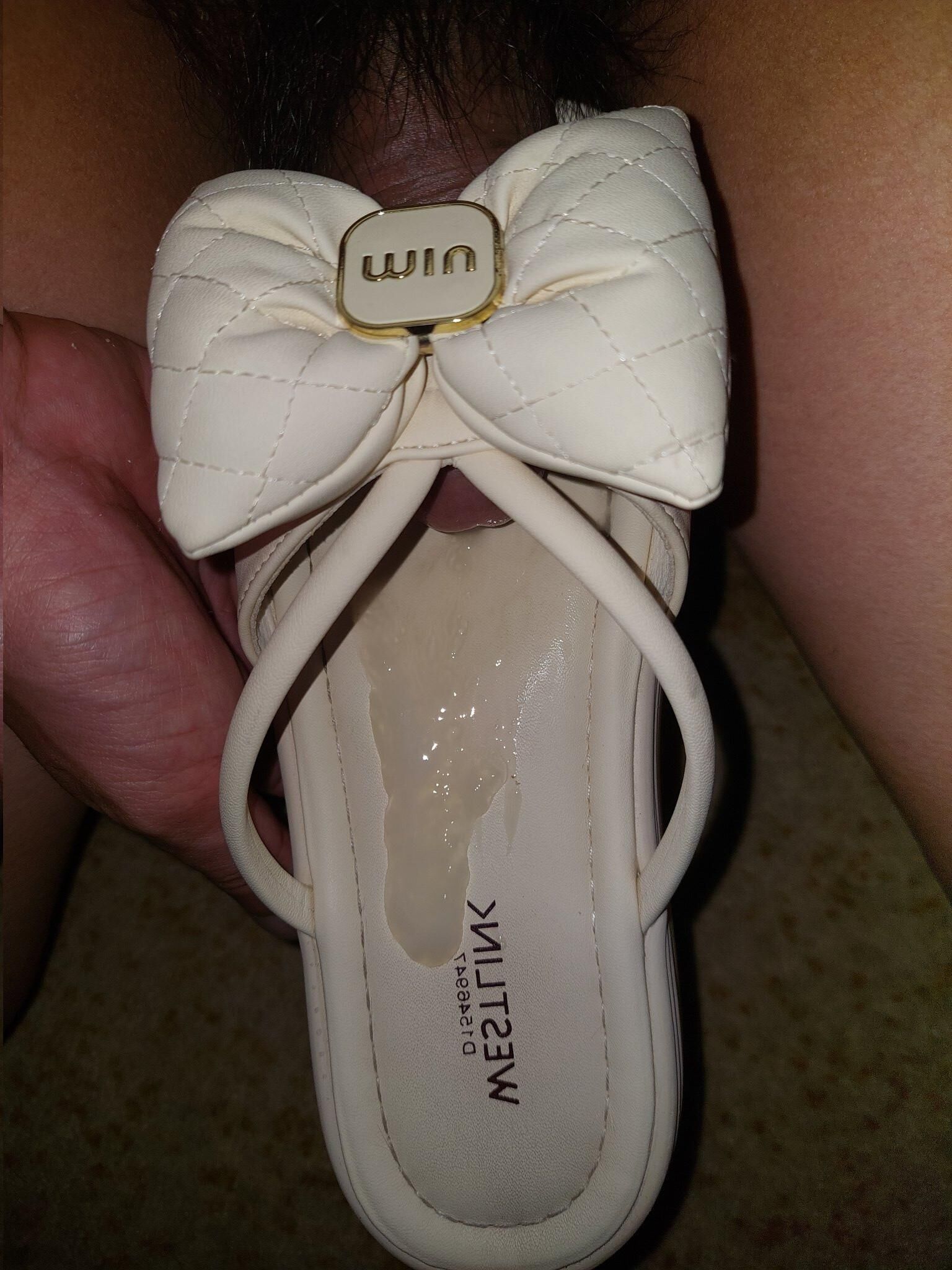Asian shoes and cum