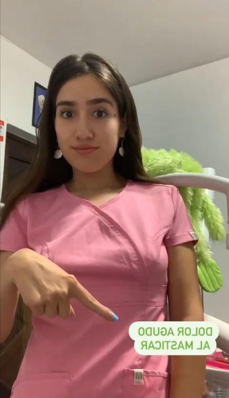 Beautiful Latina Dentist is a real slut