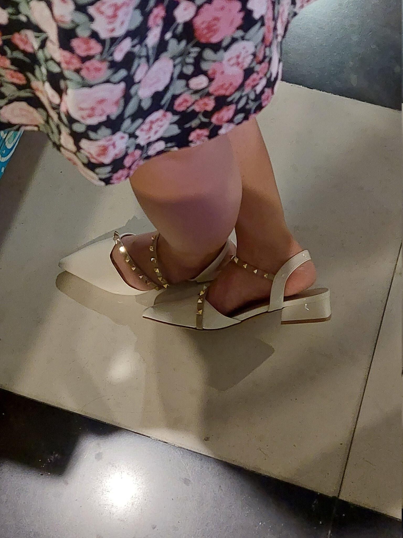 Asian shoes and cum