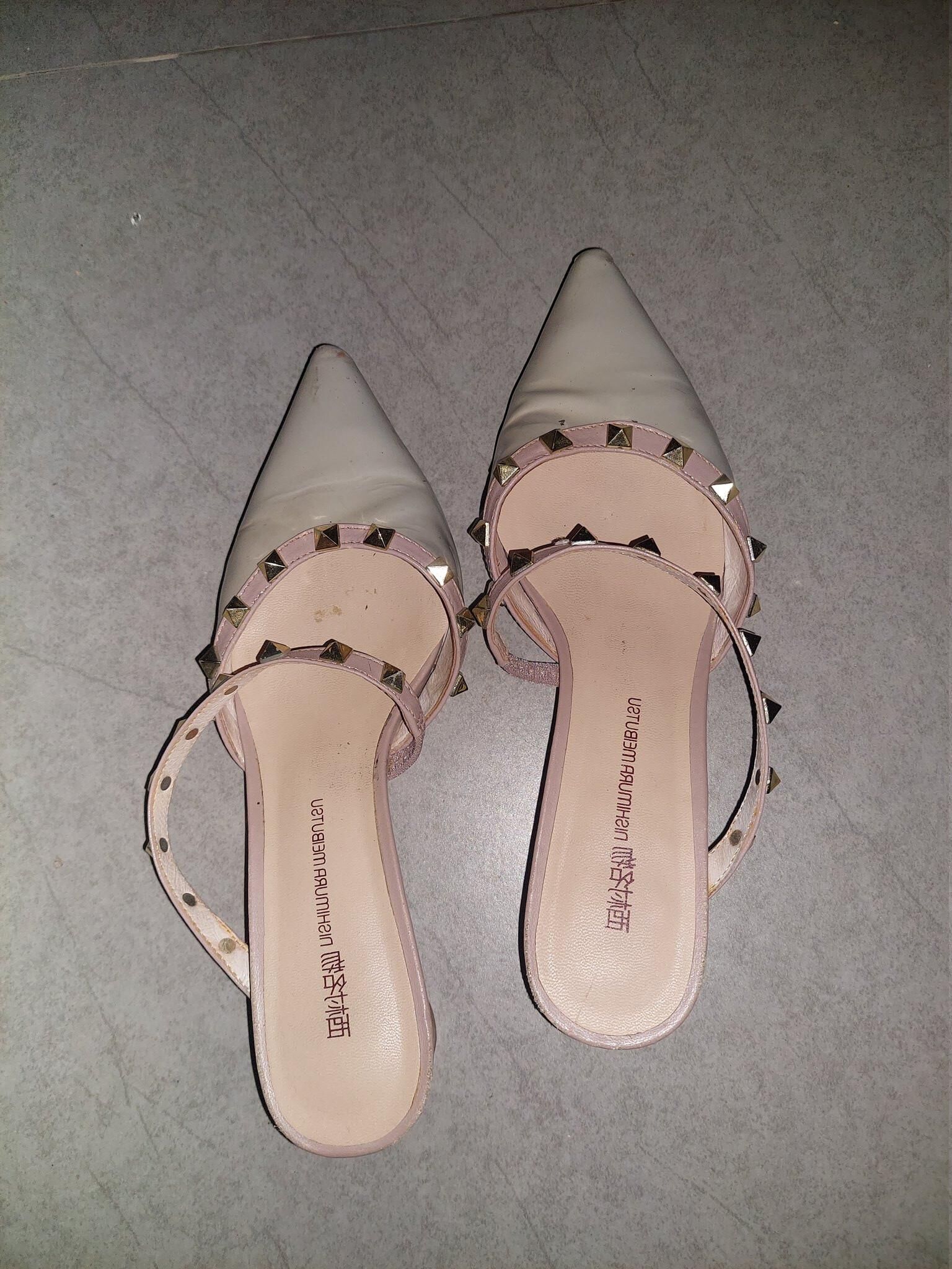 Asian shoes and cum