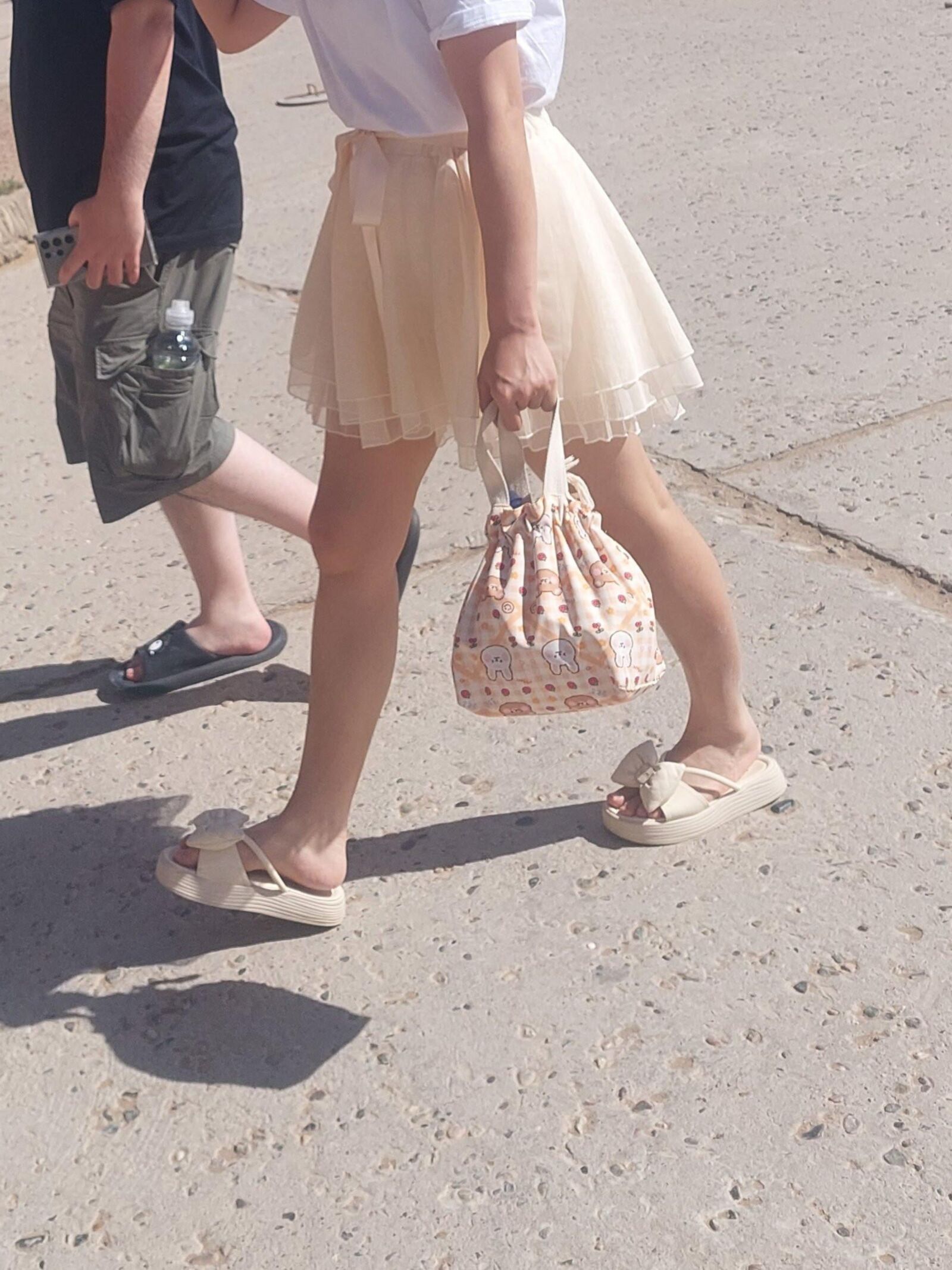 Asian shoes and cum