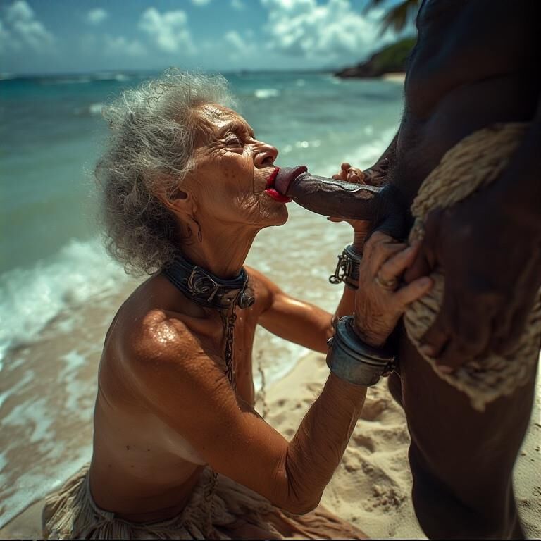 White female slaves in Africa
