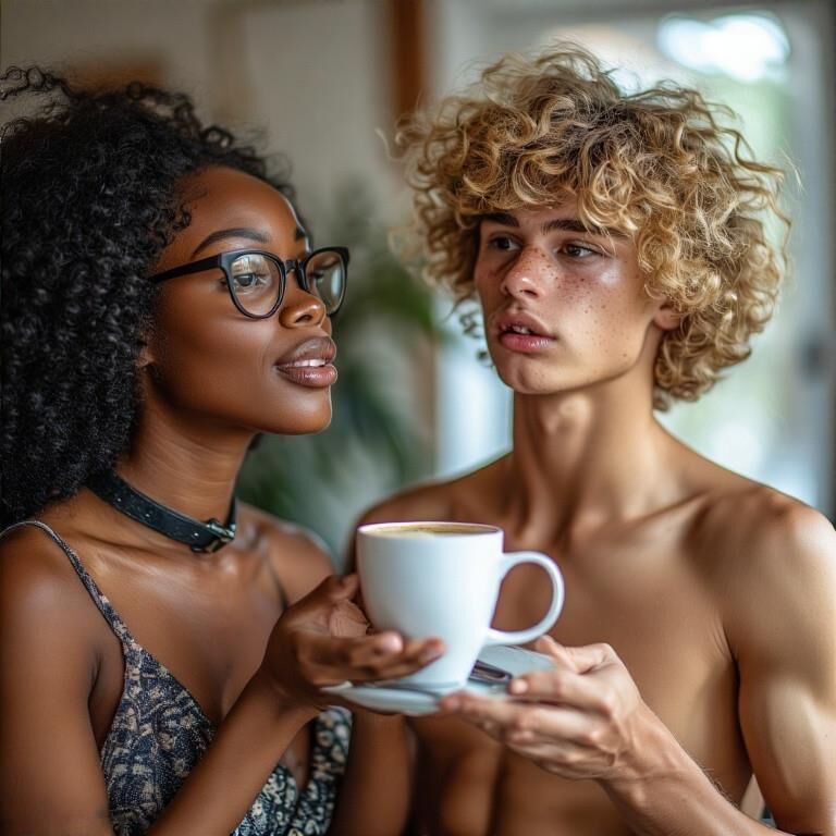 Serviteur blanc pour garçons pour les dames noires